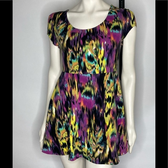 No Boundaries Color Contrast Dress Sz L (11-13) - Picture 2 of 6